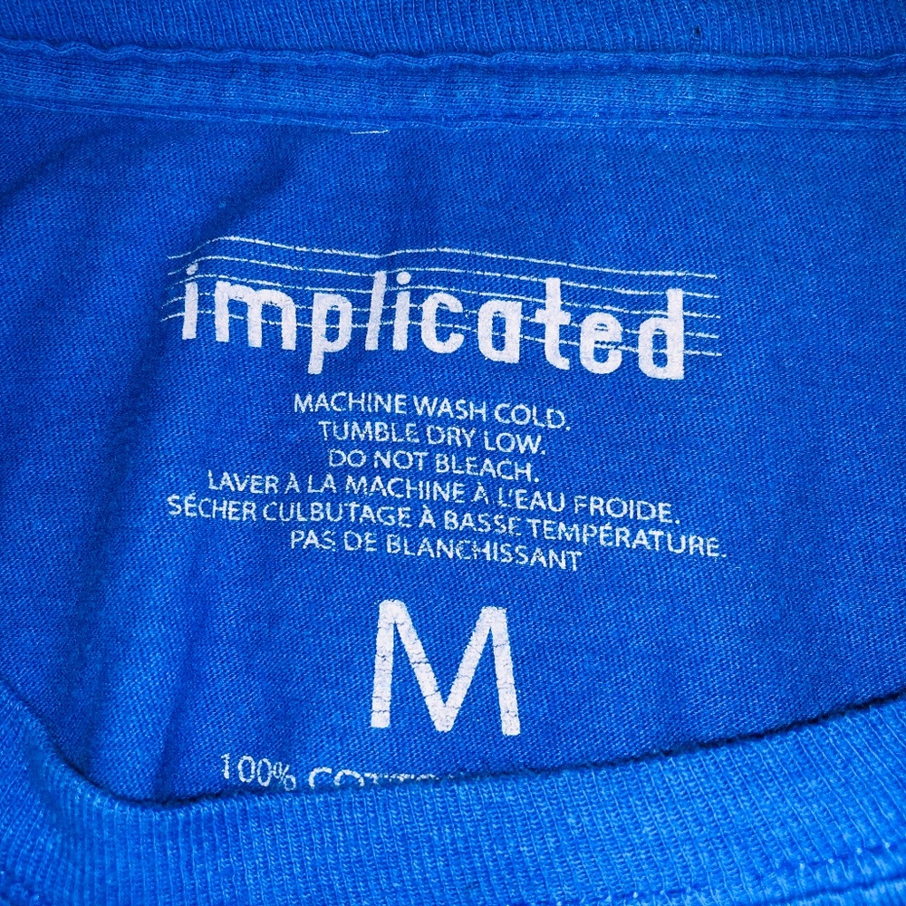 Implicated Mens M Graphic T Shirt - Picture 5 of 5